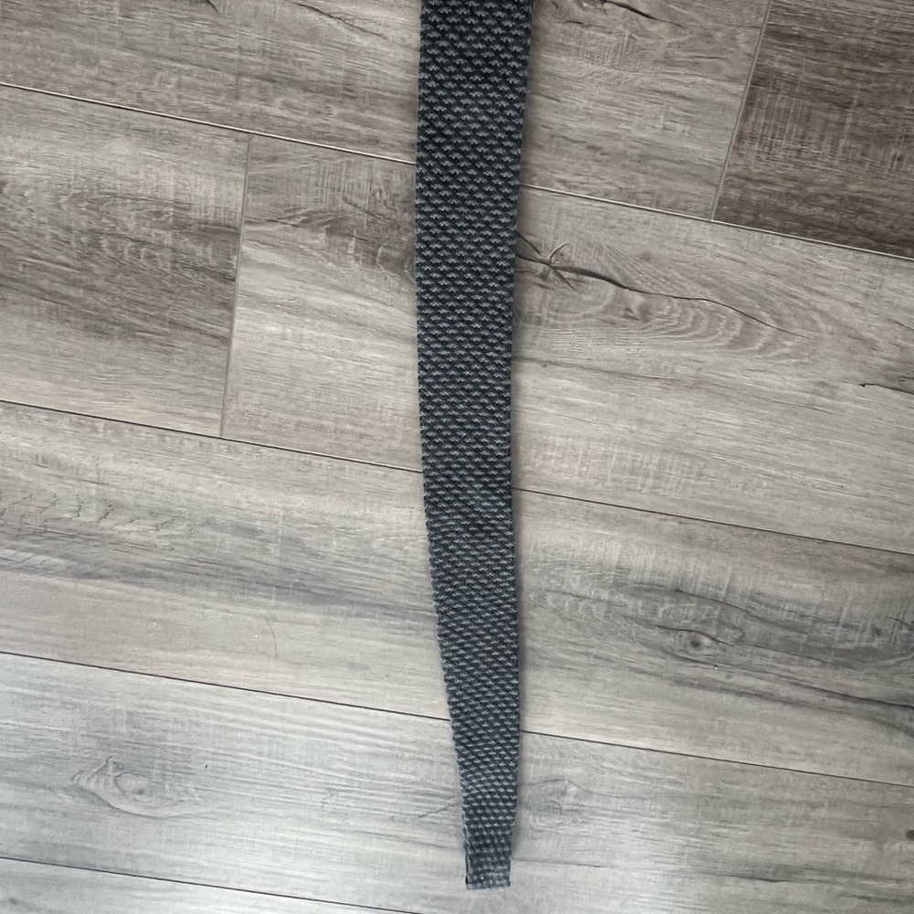 100% wool gray tie